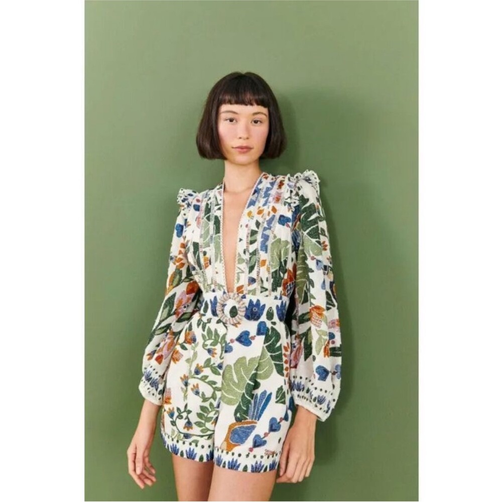 NWT Farm Rio Summer Garden Romper